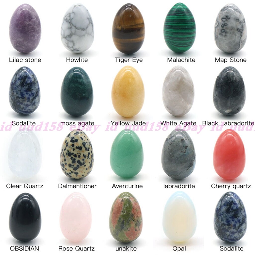 Natural Multicolor Egg-shaped Magic Crystal Healing Ball Sphere Gemstone