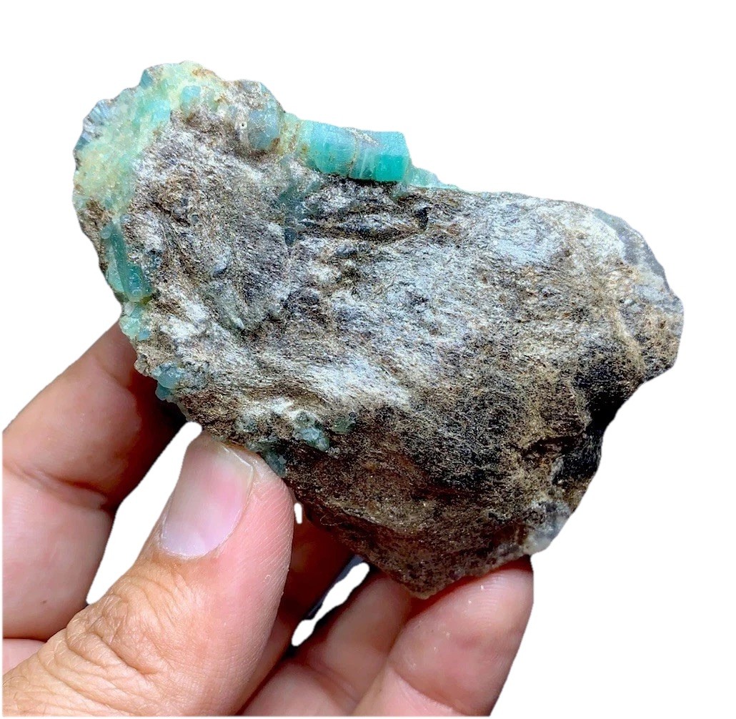 Emerald Crystals Cluster On Mica Matrix Specimen, Collection Grade, Anniversary
