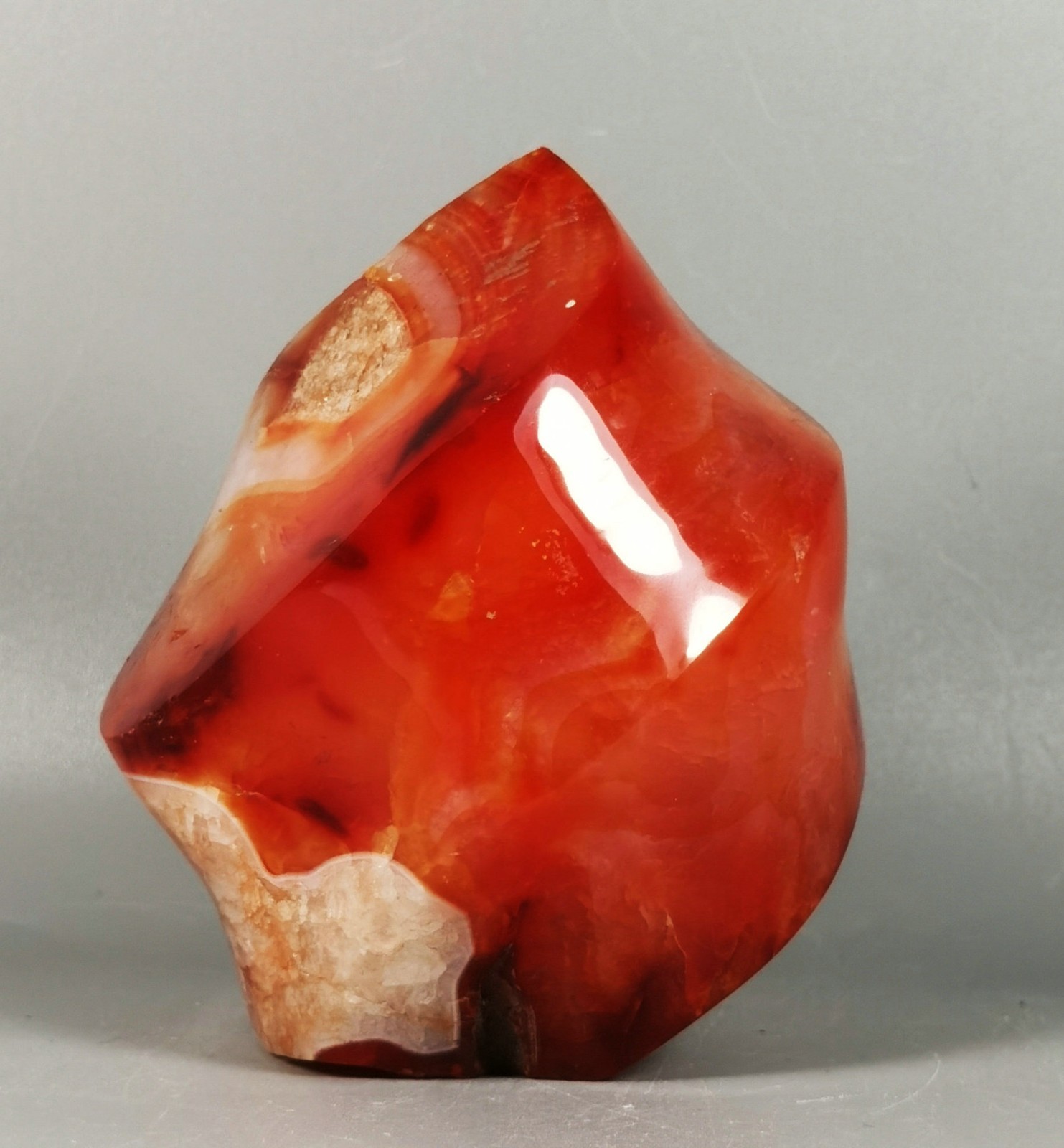 1LB Natural RARE Red Carnelian Agate Crystal Flame Reiki Stone Healing