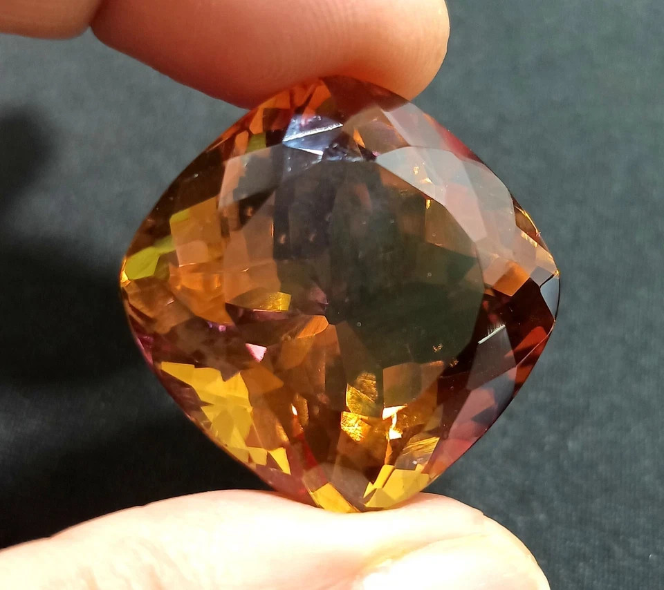 NATURAL Zultanite 7 Multi Color Change Loose Certified GEMSTONE Cushion 10 Ct+