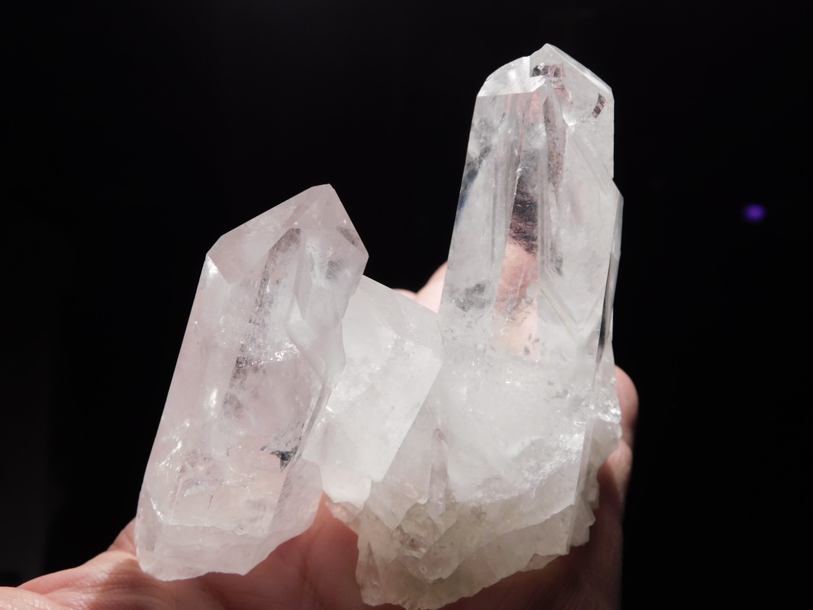 Very Translucent! QUARTZ Crystal Cluster From Brazil 216gr