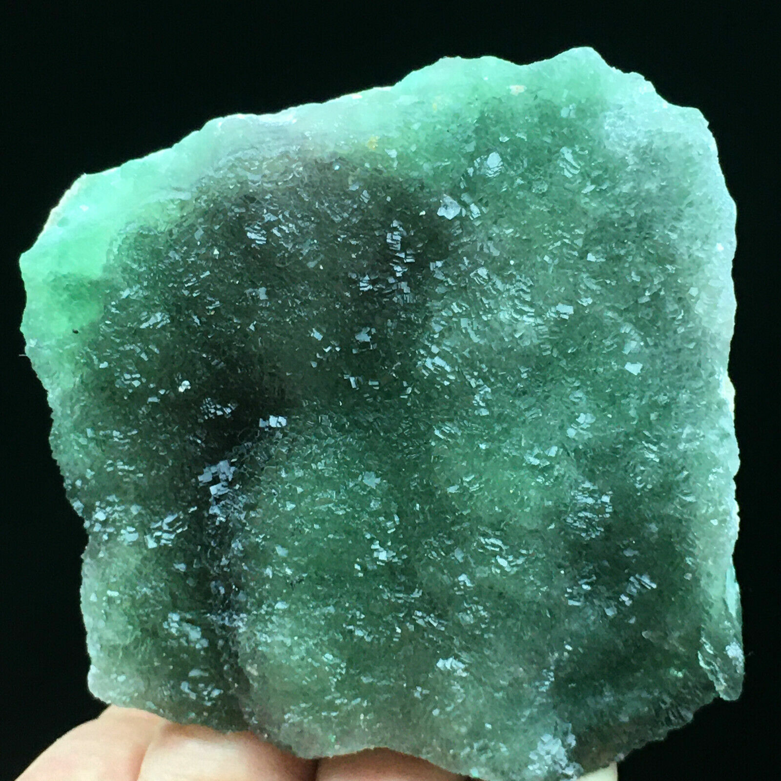 188g Natural Green Irregular Fluorite Crystal Mineral Specimen /China HeNan