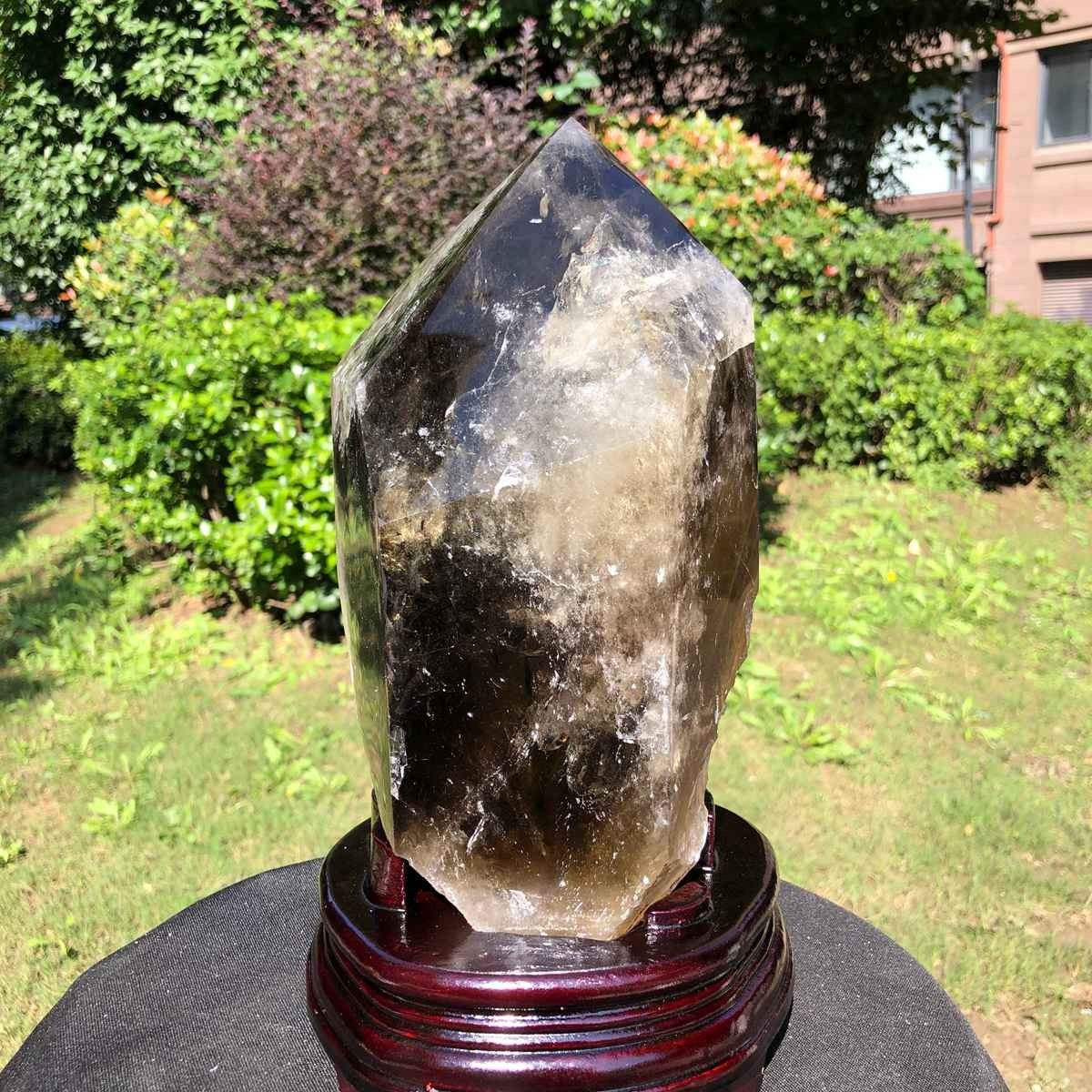 10LB Natural Citrine Mineral Specimen with Display Stand Home Decor Collect