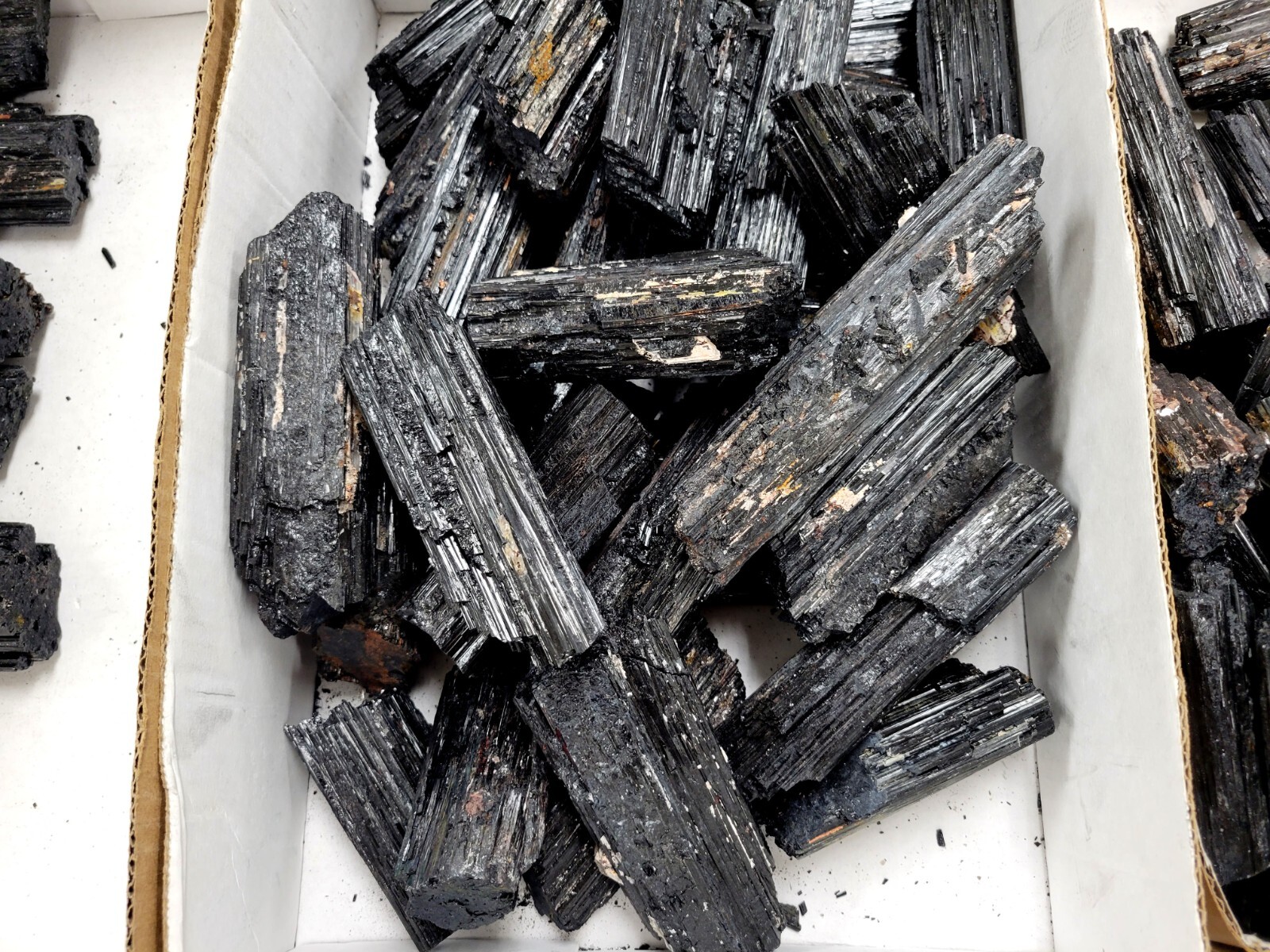 Large Black Tourmaline Stone Logs Raw Natural A-Grade Haystack Crystal Rods