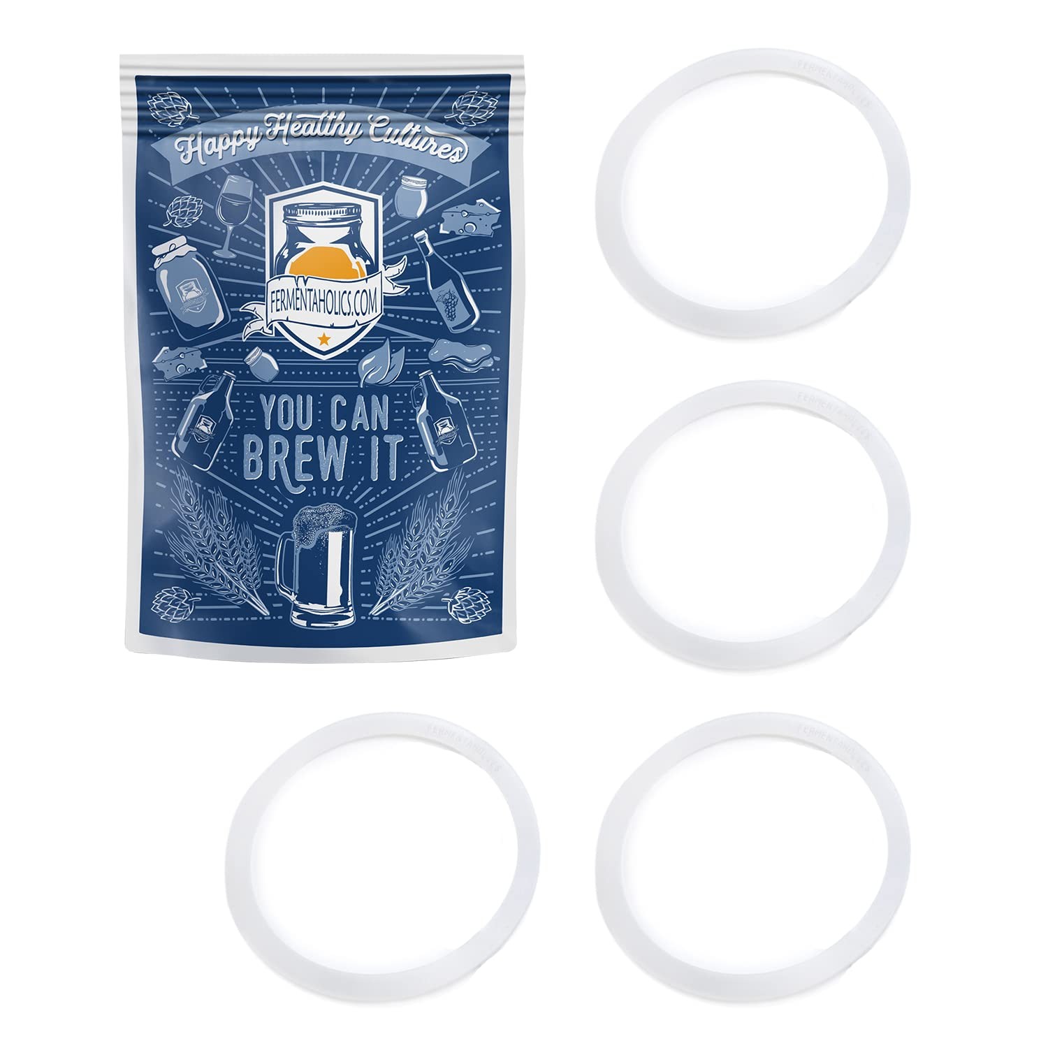 Fermentaholics Silicone Gasket For Standard 110 MM Gallon Lid Airtight Seal For