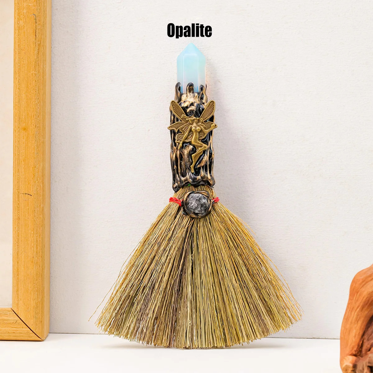 Natural Crystal Single-Pointed Column Broom Amethyst Magic Purifying Energy