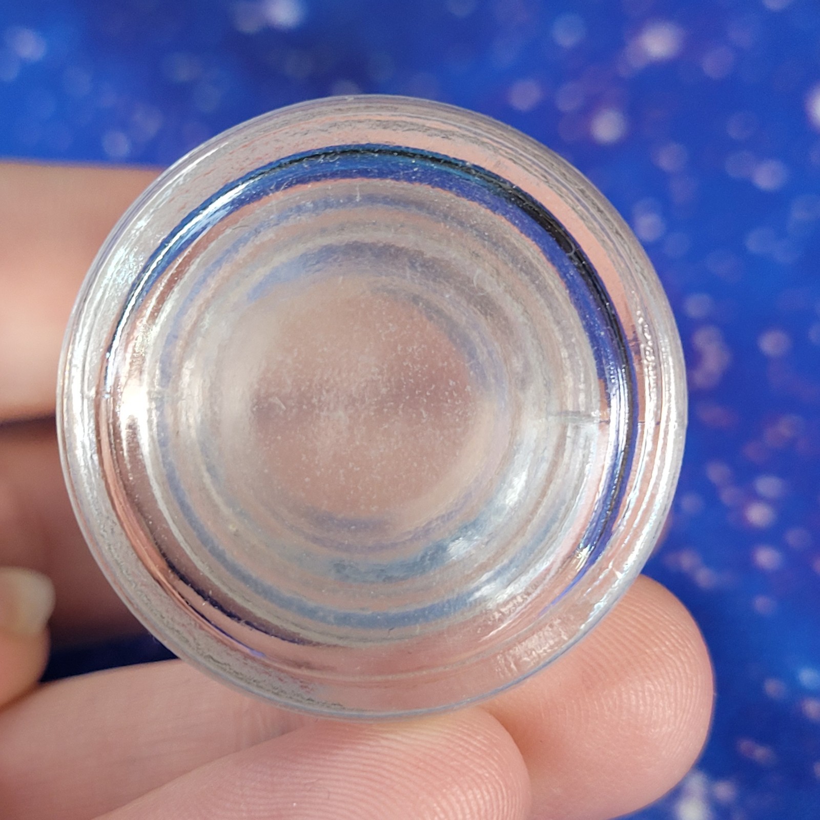 1/4 lb Mixed Crystals in Vintage Apothecary Glass Jar Wagner Spice Tumbles/Chips