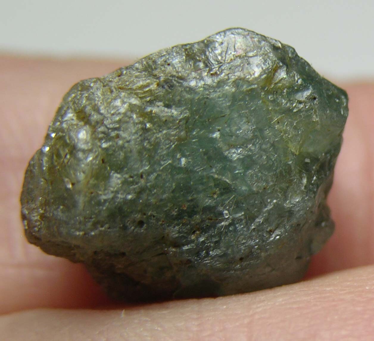 #31 Cambodia 15.10ct Natural Rough Uncut Blue Zircon Crystal Specimen 3.00g 15mm