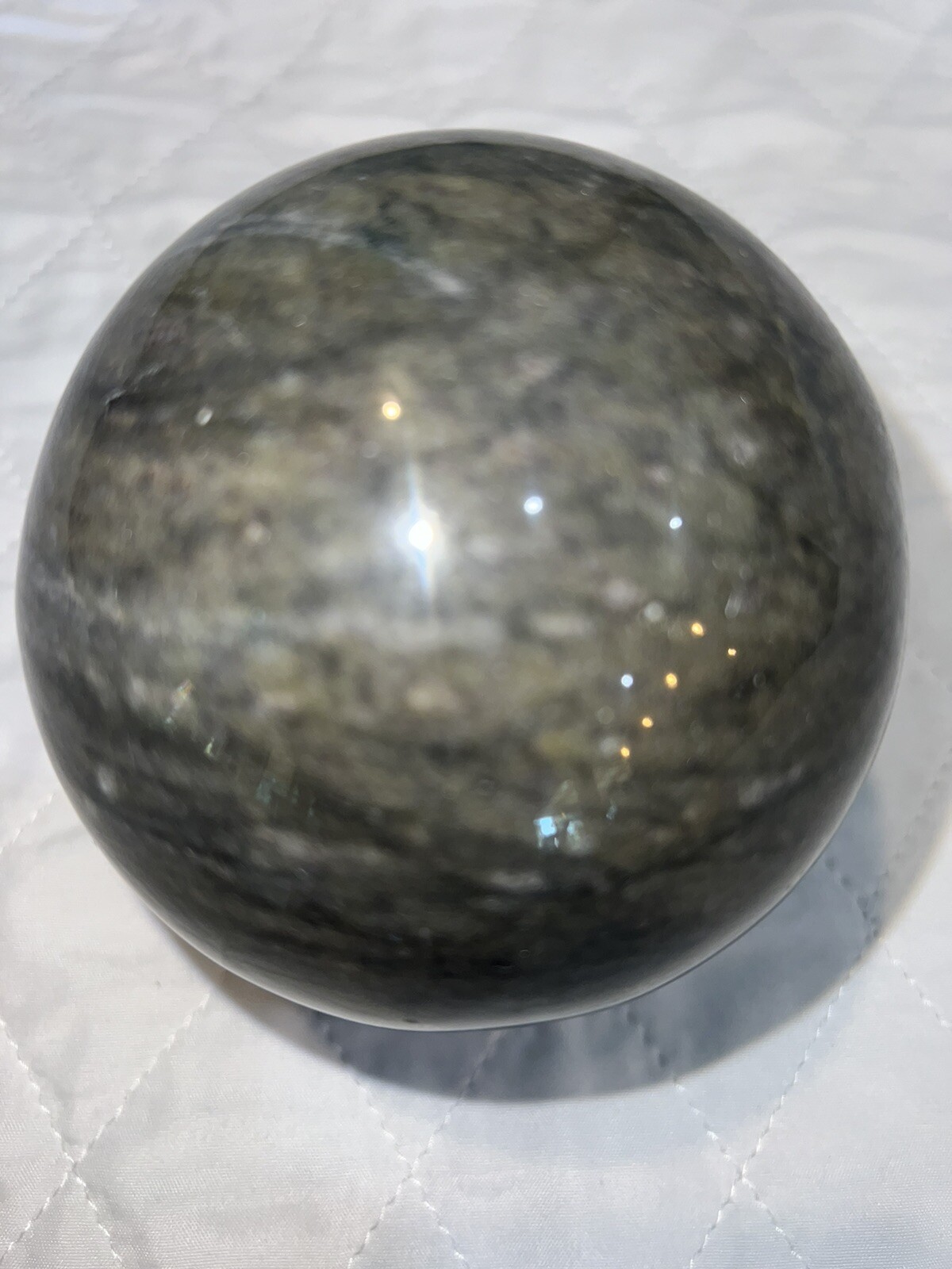 3.5 Pounds 4 Inch Natural Green Onyx Calcite Crystal Energy Healing Ball New.