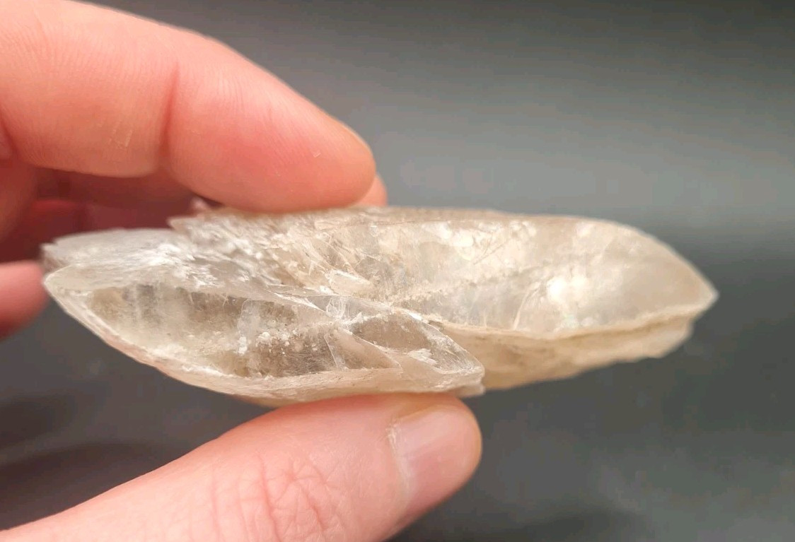 Nepal Golden Selenite Specimen, Fluorescent, 76g