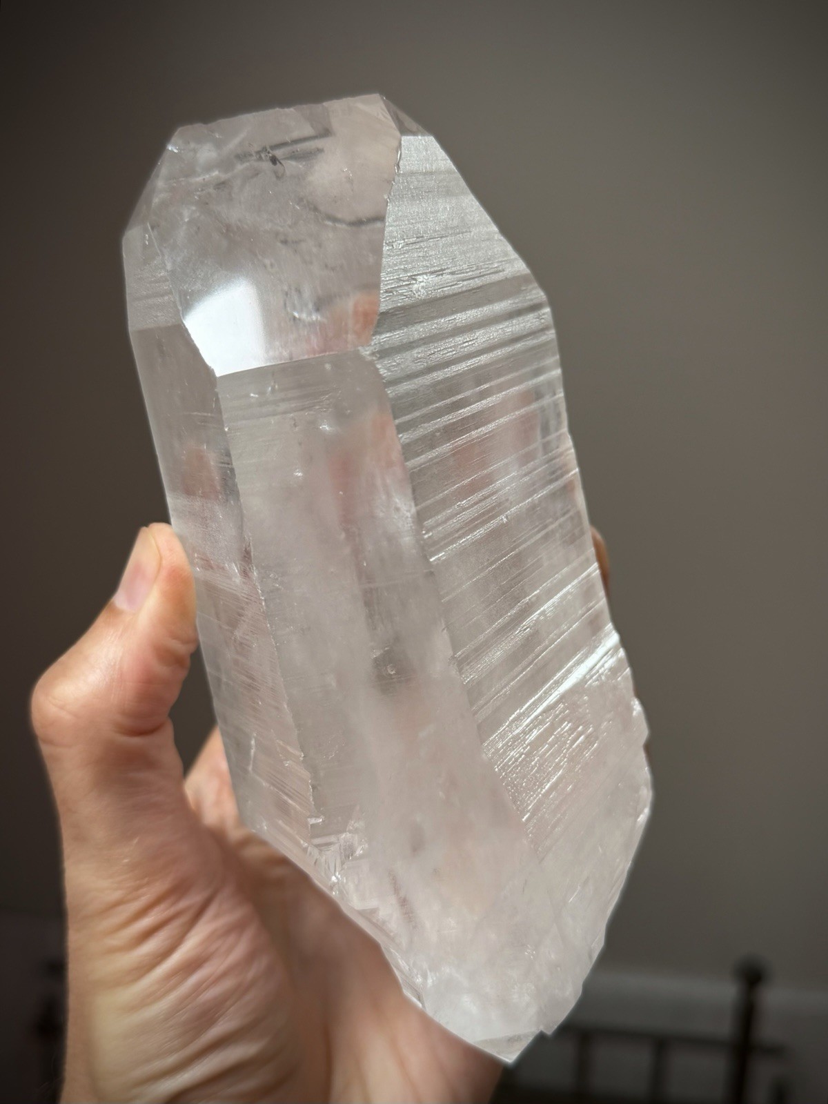 2.8LB Natural Lemurian Quartz Crystal Double Terminated Quartz Record Keeper