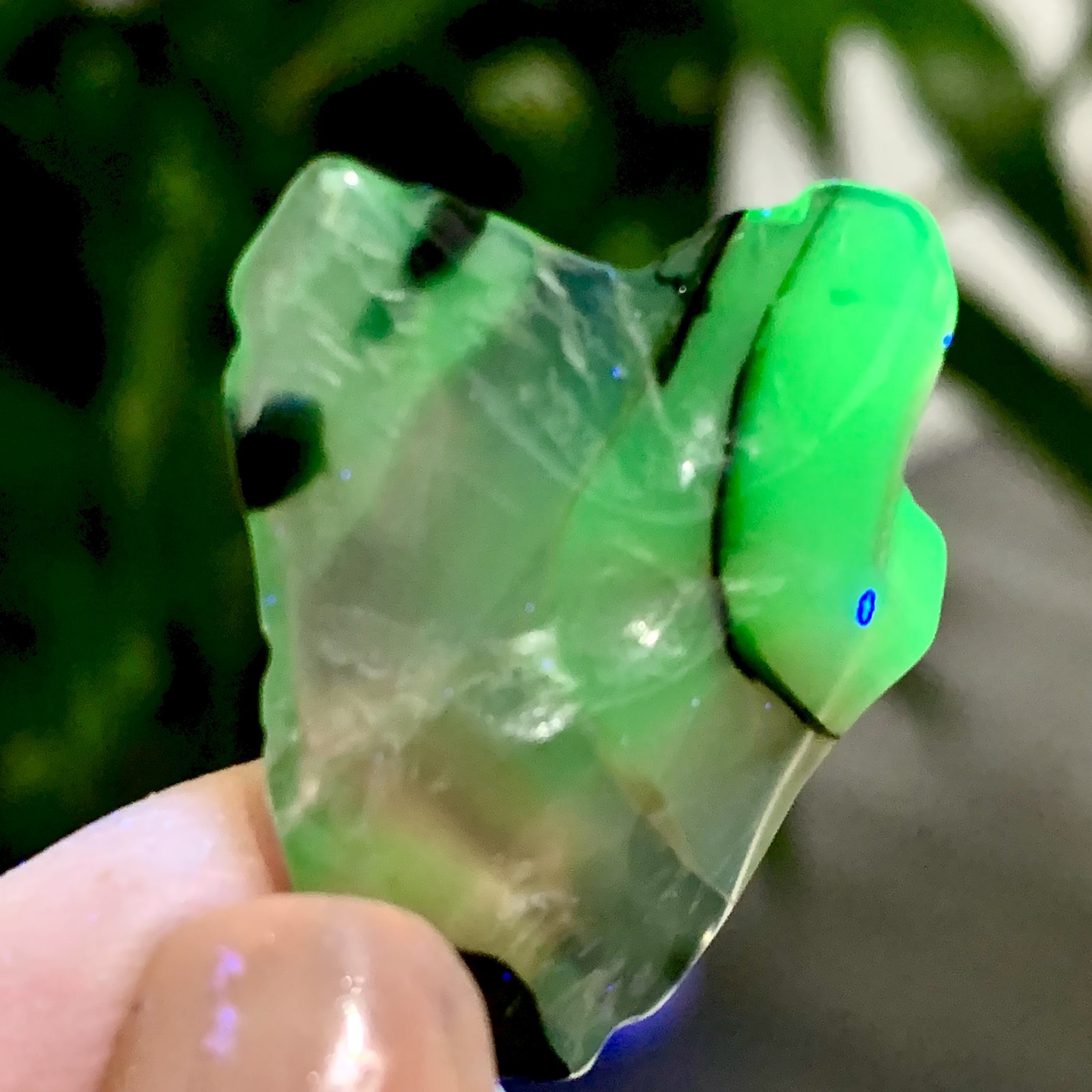 5G Natural volcanic rock agate slice quartz crystal polishing