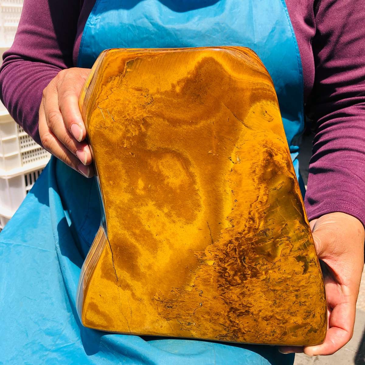 5780g Rare NATURAL Yellow tiger eye quartz crystal Specimen Healing stone