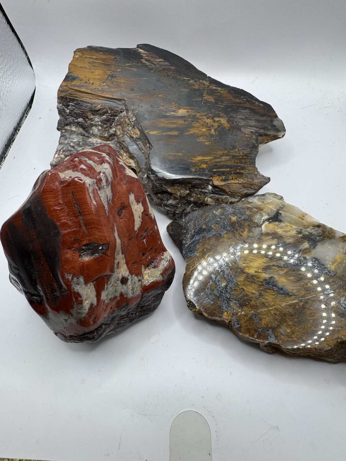 Binghamite Bundle – 3 Piece Set Rare Minnesota Silkstone/Cuyunite Specimens –