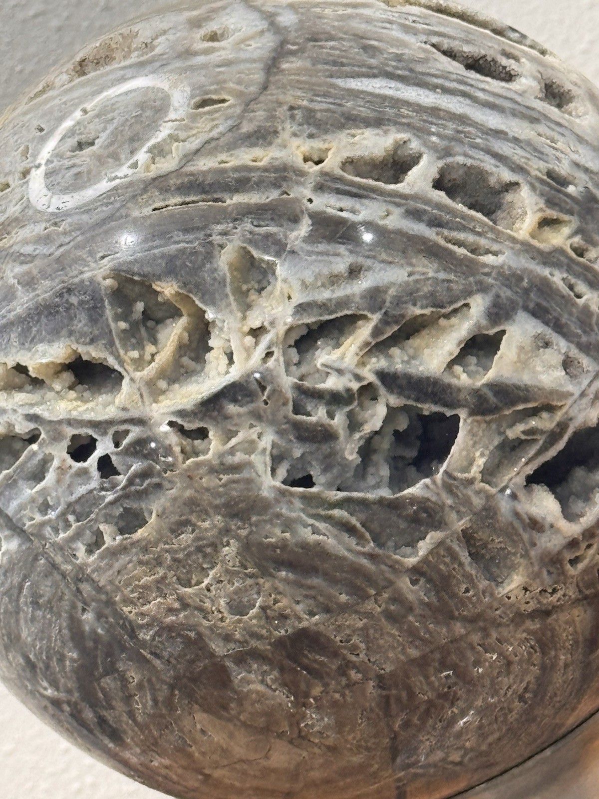 XL druzy sphalerite crystal sphere – approx. 153mm / 4.6kg