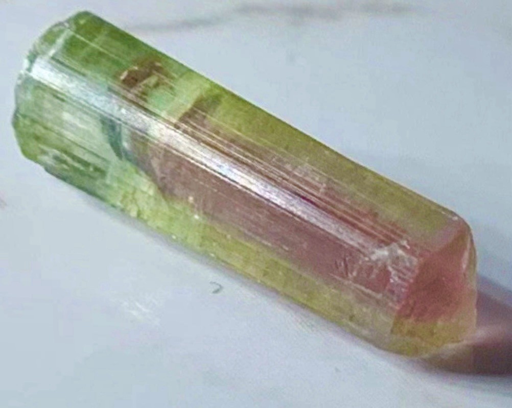 Untreated Rare Natural Watermelon Tourmaline Crystal Raw Rough Specimen