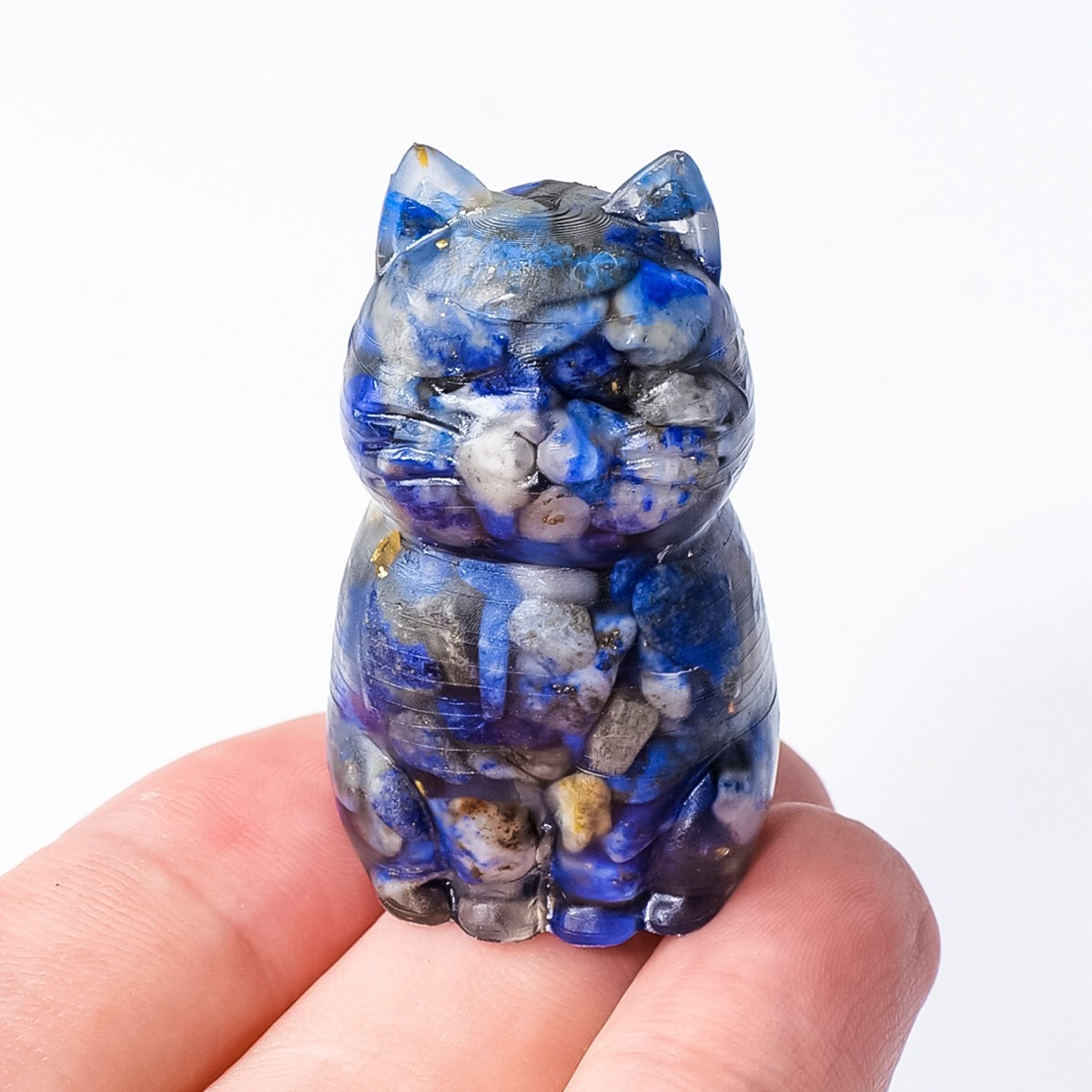Handmade Crystal Resin Cat, Crystal Craft Home Decoration Random 1pc