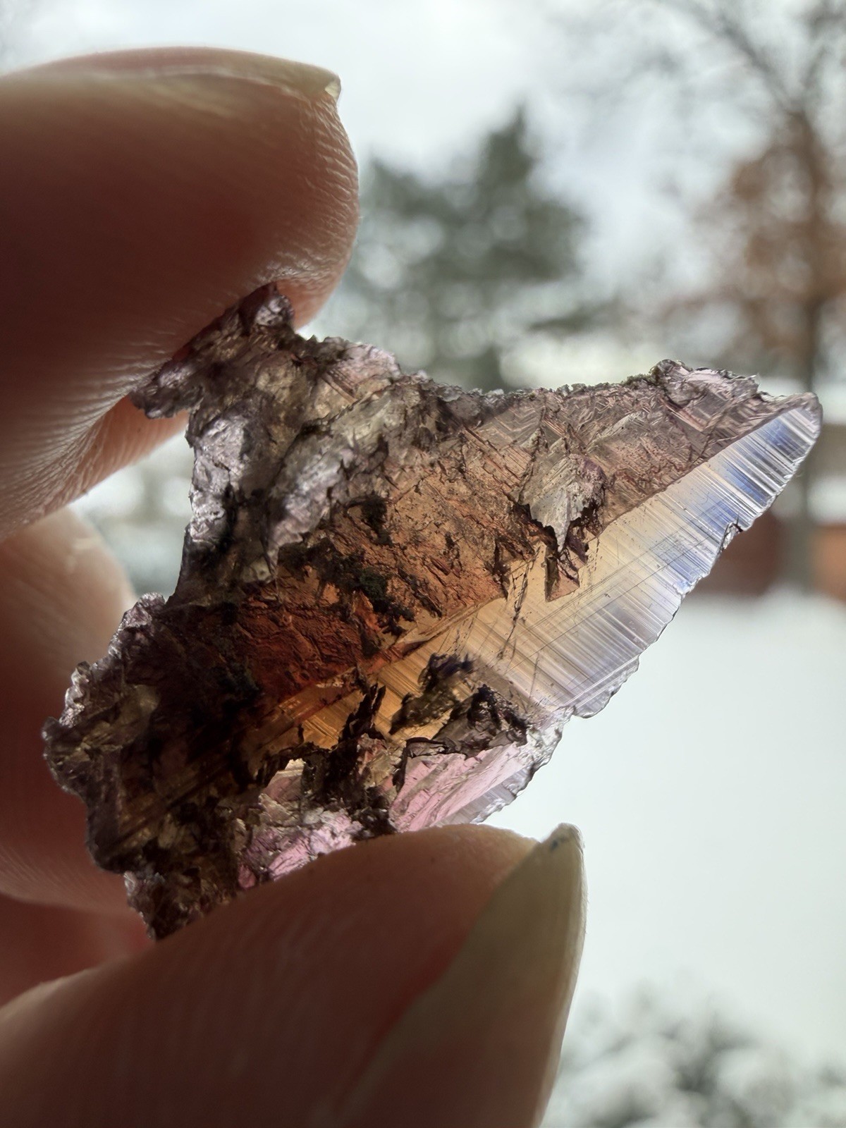 Gemmy Rare Axinite Crystal On Matrix, Skardu, Pakistan, 90Ct / 18grams