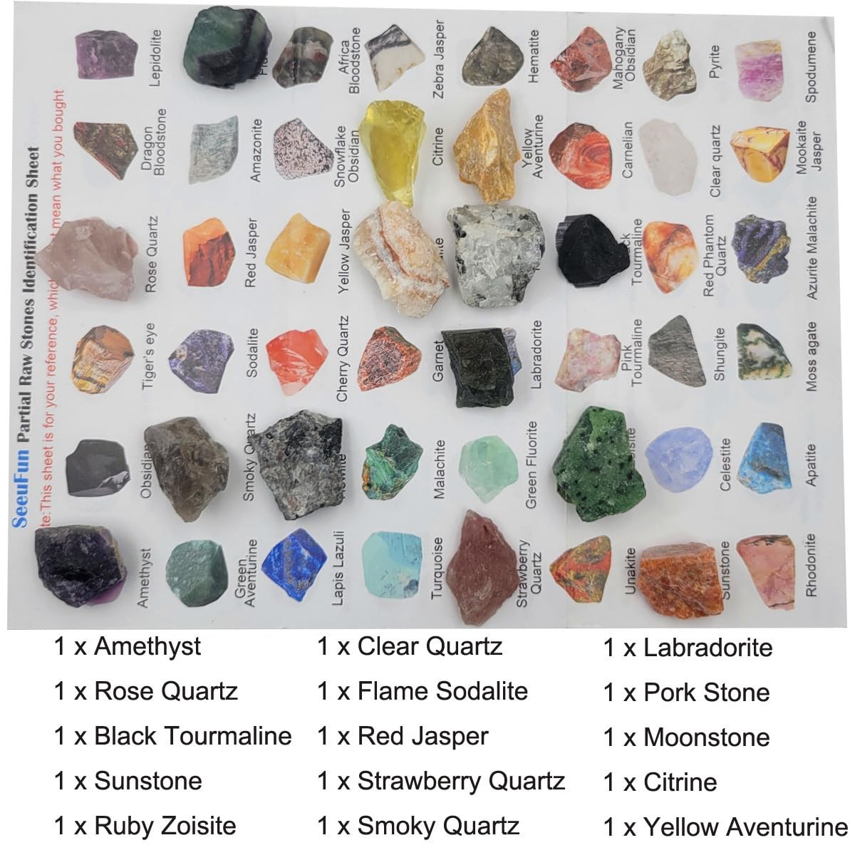 Rock & Mineral Collection Kit for Adults and Kids Natural Rocks for Tumbling …