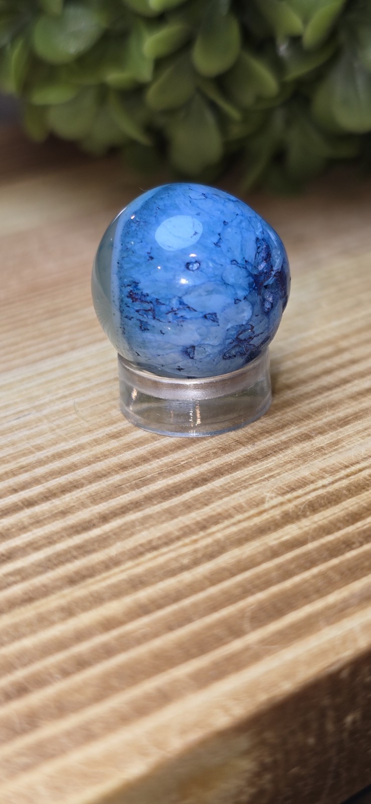 Agate Sphere 19mm Enhanced Color Crystal Ball Chakra Healing Stone