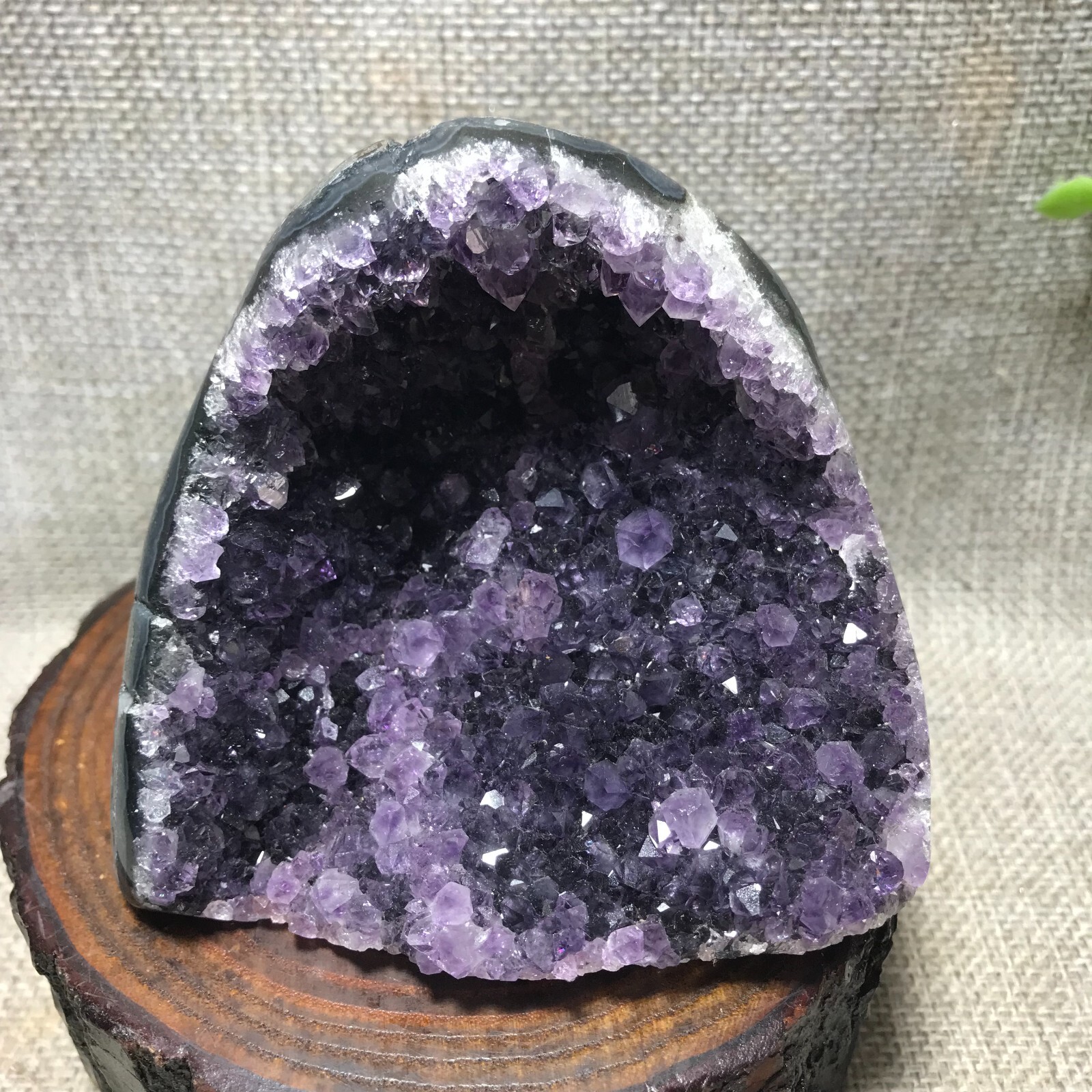 545g Natural Amethyst Cluster Geodes Cut Base Quartz Crystal Healing 69