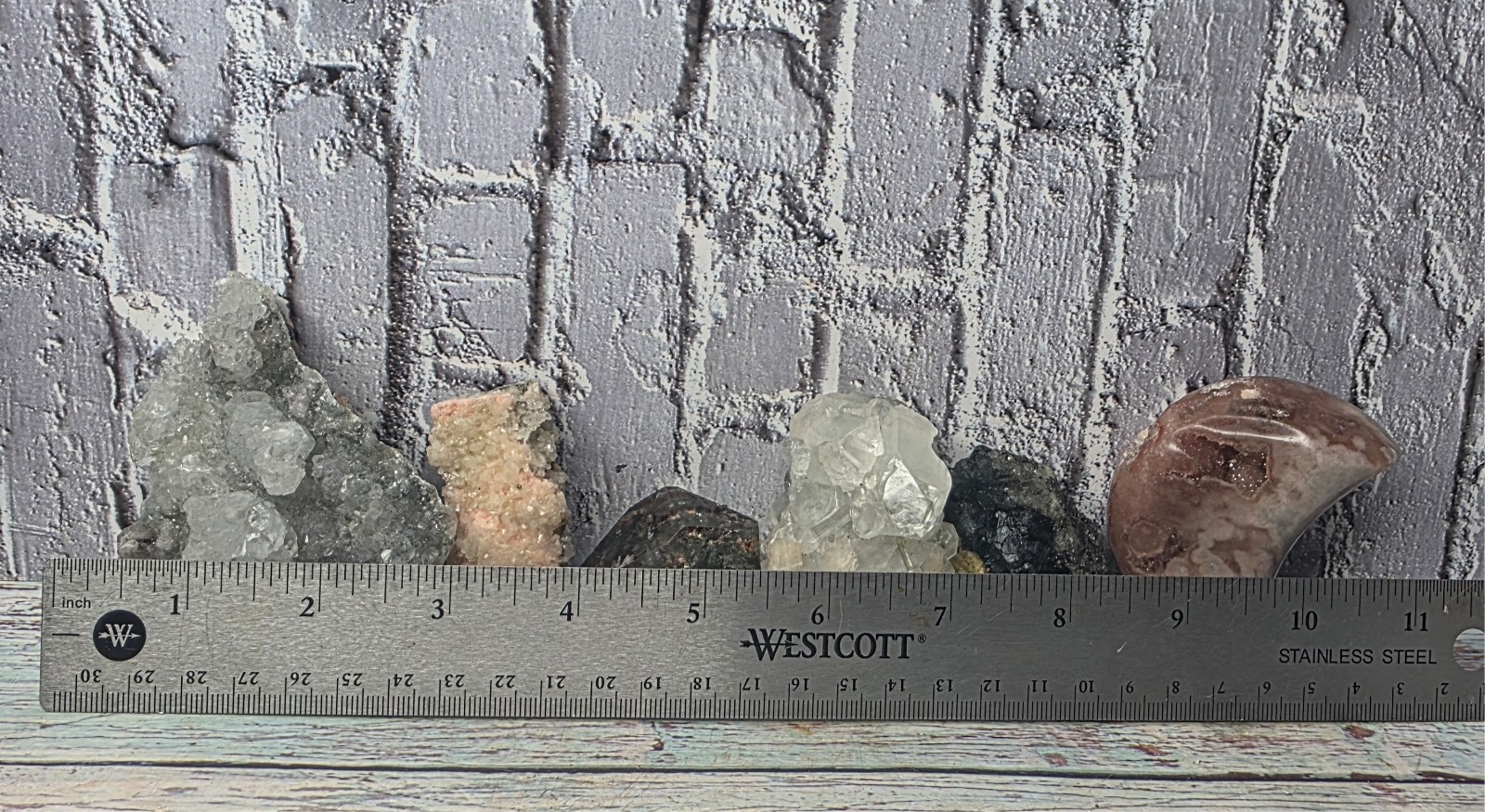 514g Mixed Crystal Mineral Collection Fluorite Garden Quartz Freeform