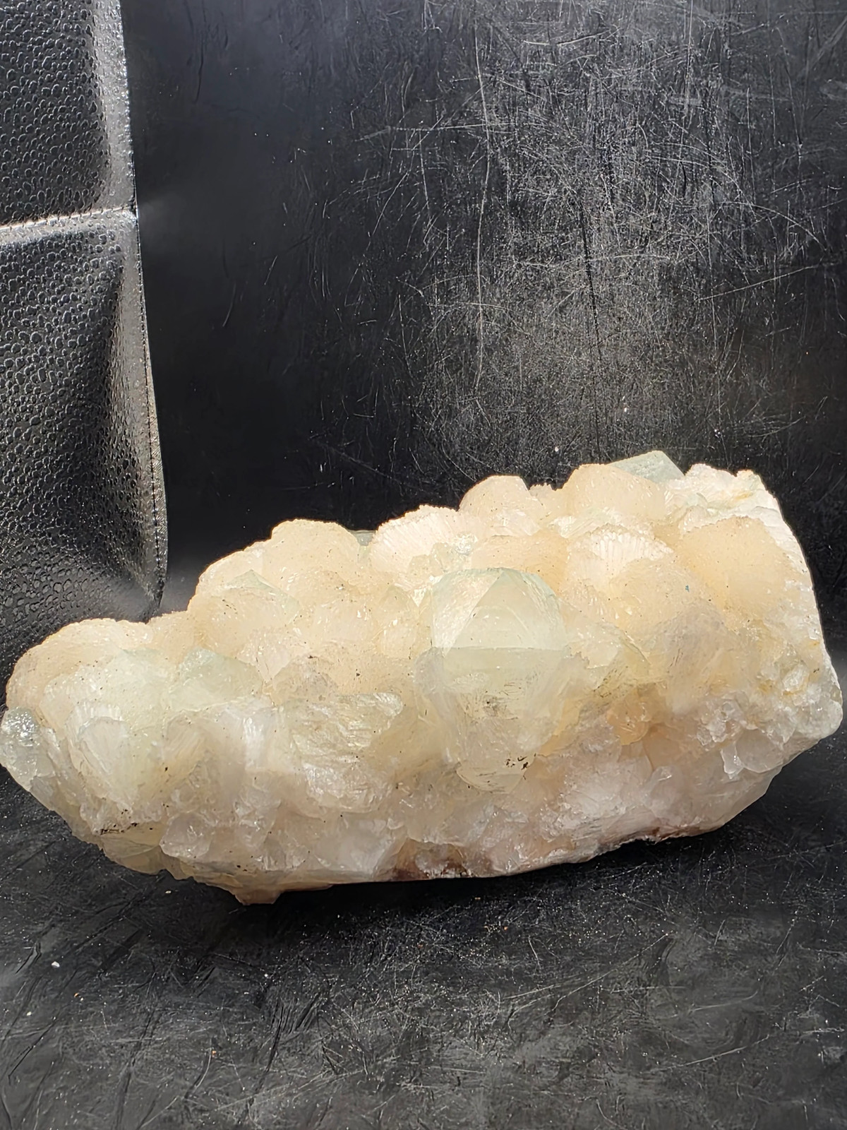 Apophyllite free form! 2.14 pounds, 7 inches long, 3.7 inches wide!