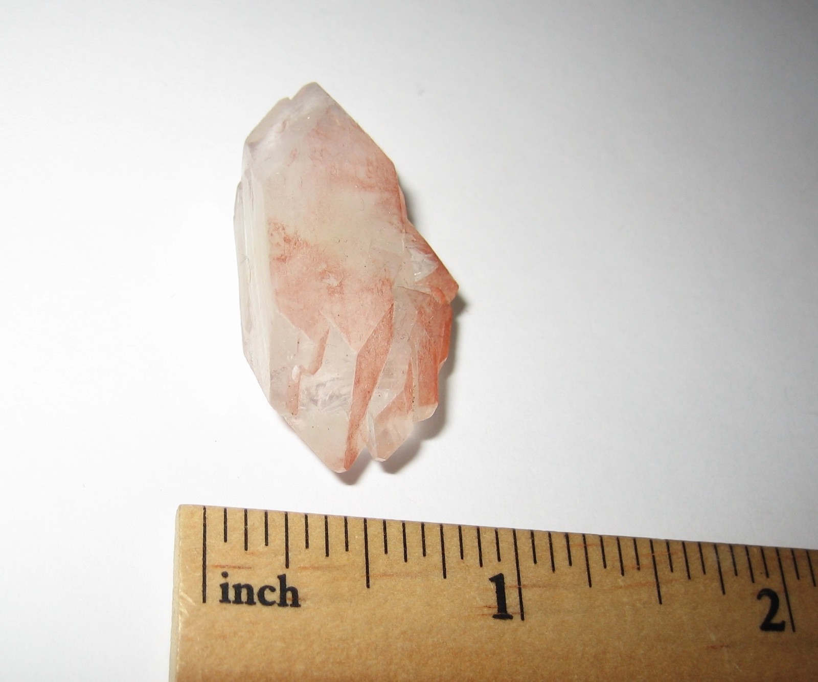 1.3″ RARE! NATURAL DOUBLE TERMINATED CLEAR RED APOPHYLLITE CRYSTAL ~ 8.8grams *1