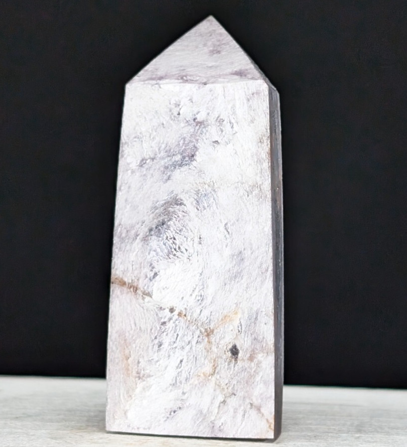 Lepidolite Tower Gem Purple Mica Point Crystal Chakra Gemstone Mineral Wand