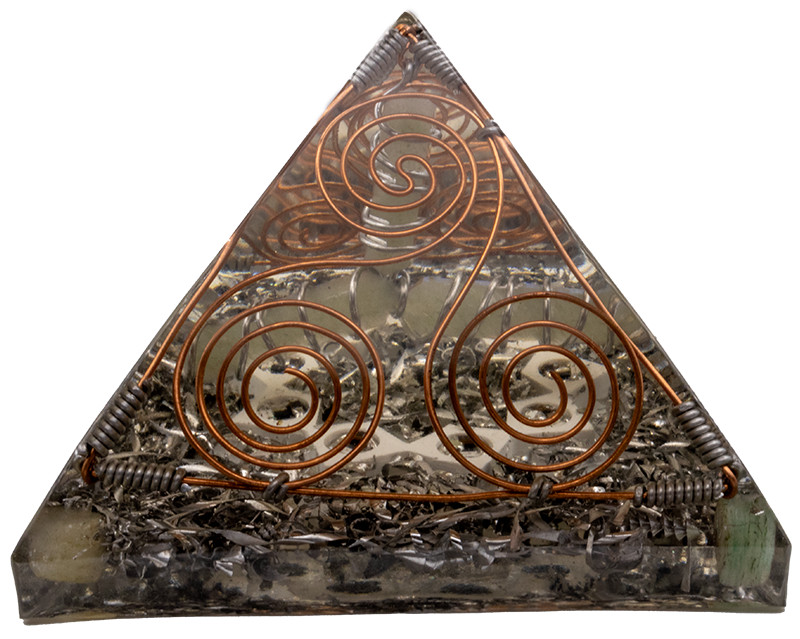 Patented Vibonite Orgonite Pyramid (Vibe Style – Prosperity)