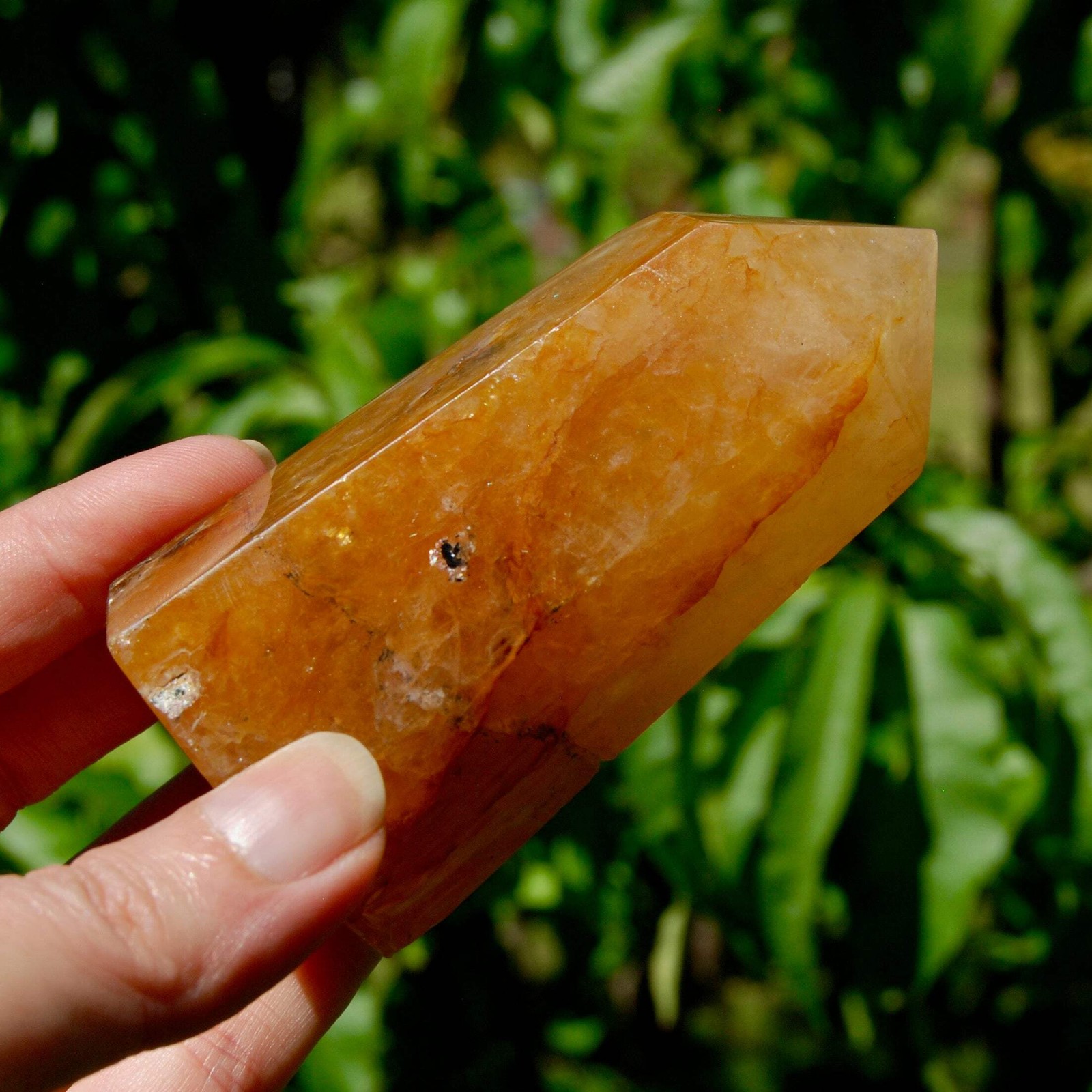 3.4″ Chunky Golden Healer Quartz Crystal Tower | 260g High Vibration Healing Sto