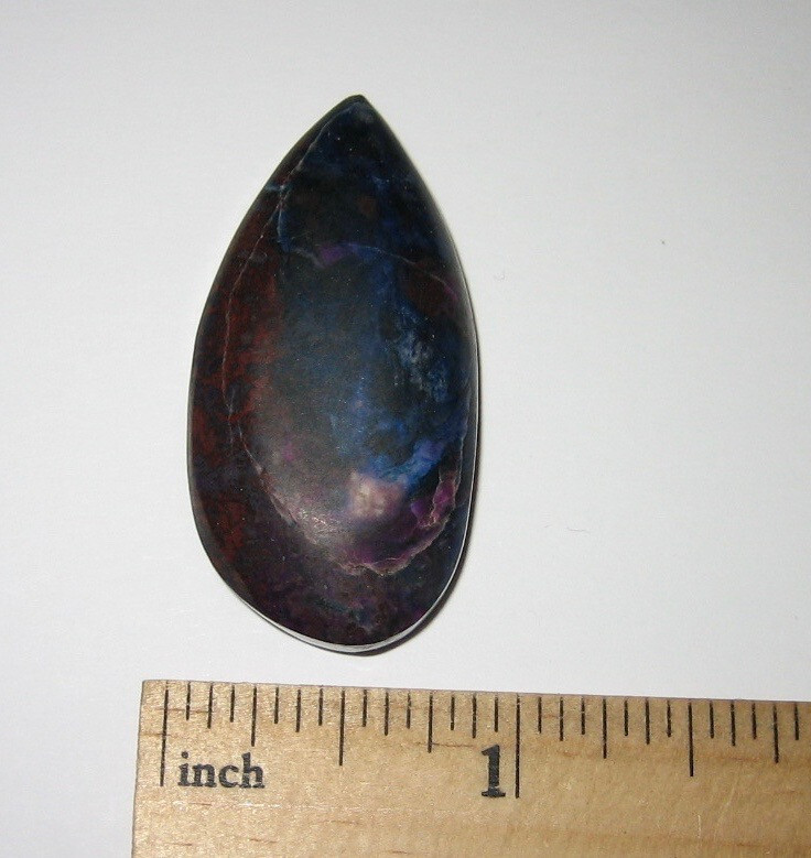 RARE POLISHED NATURAL 44mm x 22mm SUGILITE & RICHTERITE CABOCHON ~ 16.6grams *A1