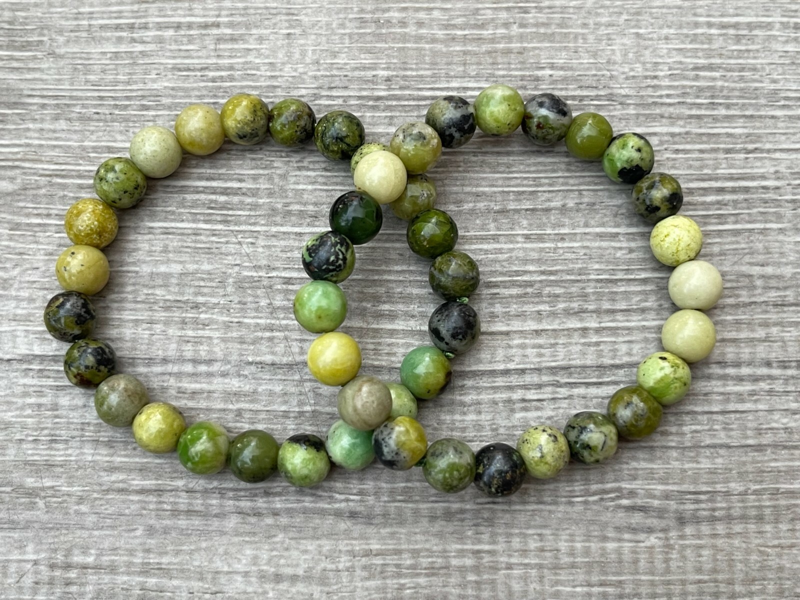 Grade A++ Chrysoprase Crystal Bead Bracelet 8mm, Genuine Chrysoprase Gemstone