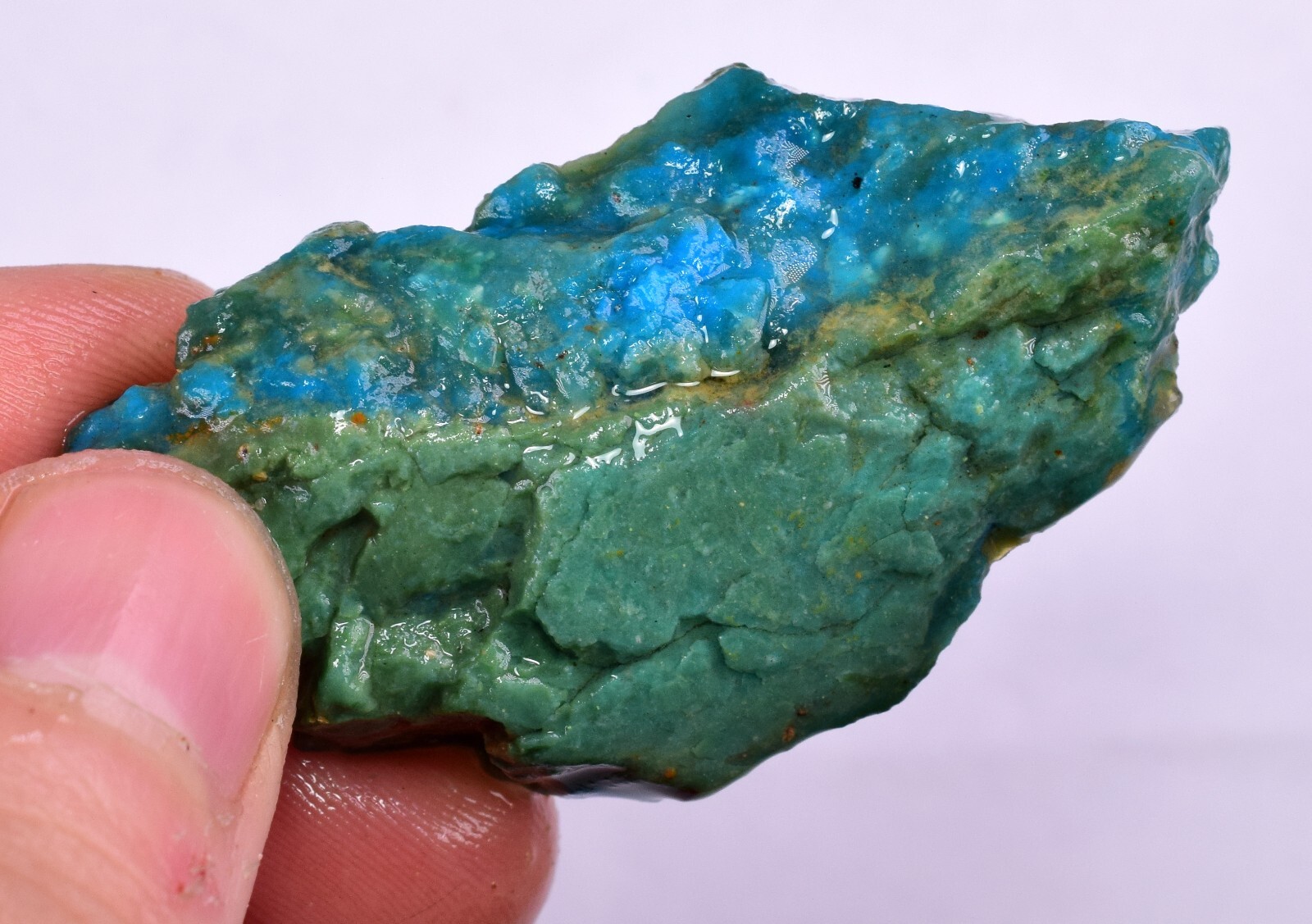 21 Grams GEM BLUE OPAL PERU ROUGH SCENIC SEASCAPE MINERAL SPECIMEN OB122