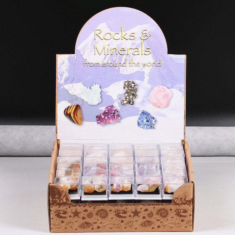 1 Box Citrine Cluster Geode Druzy Crystal Quartz Natural Specimen