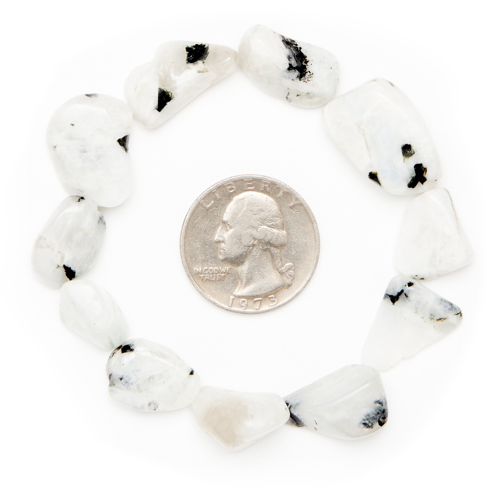 3/4 lb Tumbled Rainbow Moonstone Gemstone Small Crystals Bulk Stones Gems Rocks
