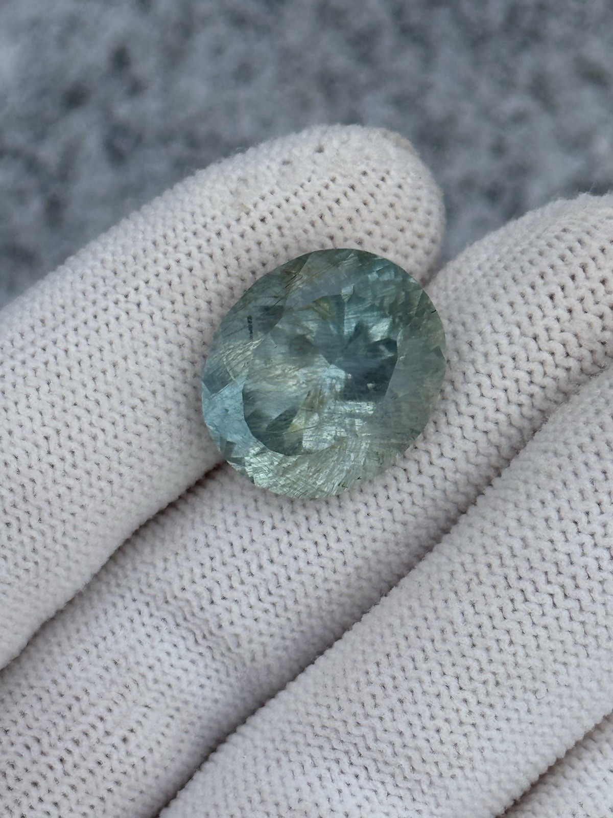 Blue Topaz Oval Cut – Natural Gemstone from Volyn, Ukraine