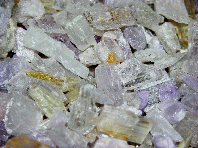 Kunzite crystal natural pink/clear 1/8-1/2 inch small piece 1 oz lots