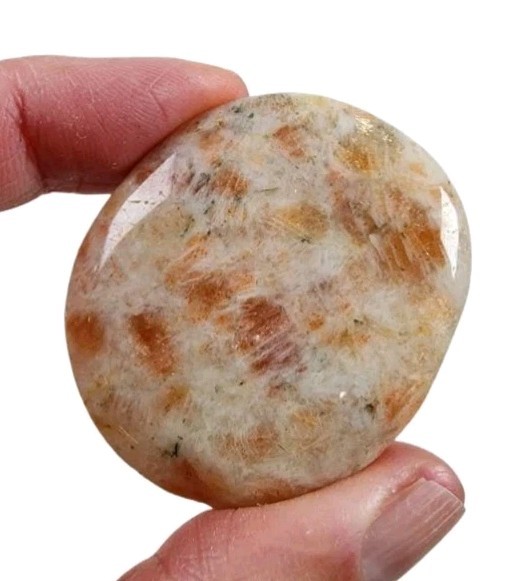 Sunstone Crystal Polished Smooth Stone 24.1 grams