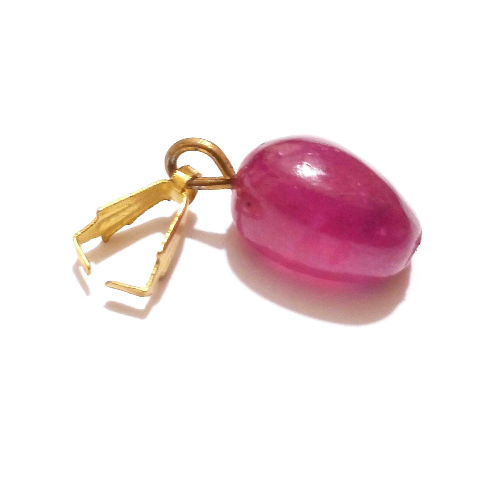 Fabulous Red Ruby Drill Tumble Beads 7.25 Crt Ruby Cabochon Loose Gemstone
