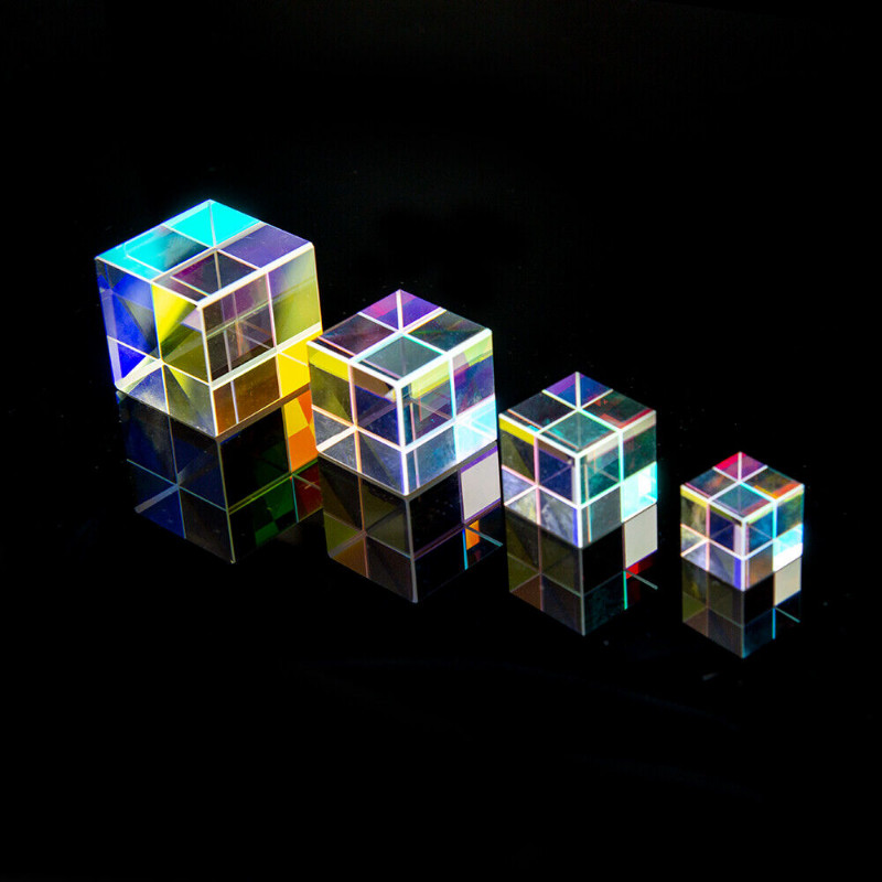 1PC 15mm-50mm Six-Sided Optical Prism Combine Cube Prism Beam Splitting Prism