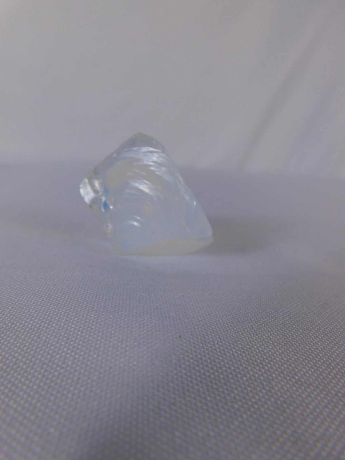 Small Natural Opalite Glass Chunk Iridescent Stone 0.9 Oz Witch Altar Decor