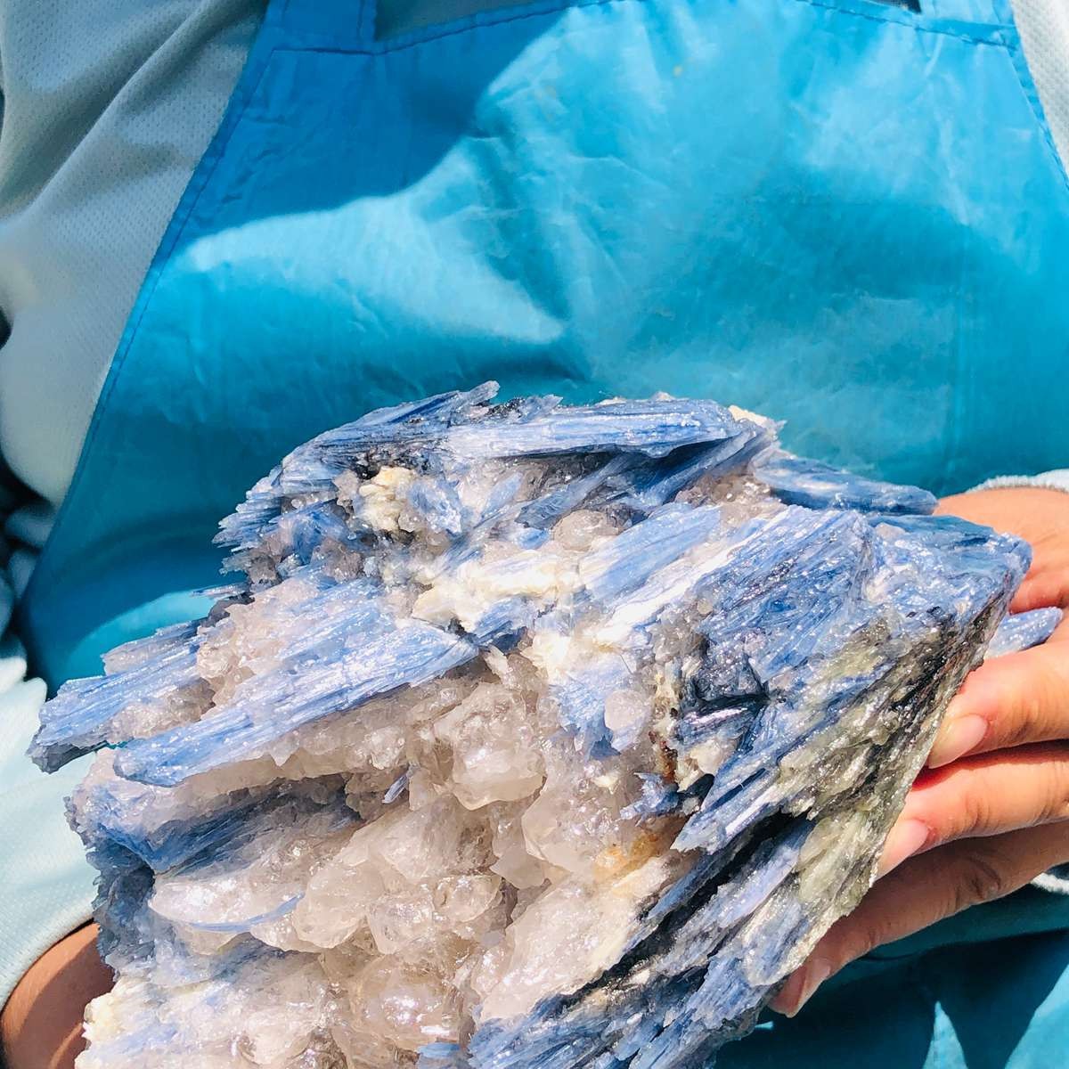 2020g Top Natural Kyanite Quartecrystal Mineral Specimen Healing