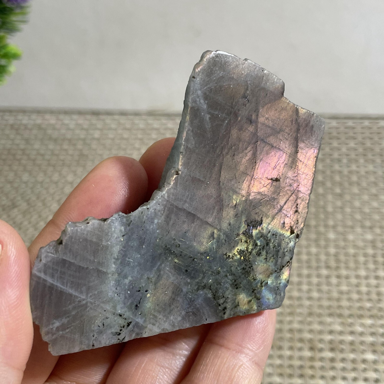 70g Top Labradorite Crystal Stone Natural Rough Mineral Specimen Healing