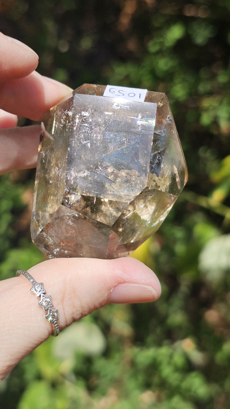 A grade Smokey Quartz freeform chunk crystal Rainbows 105g 4.5cm Smoky