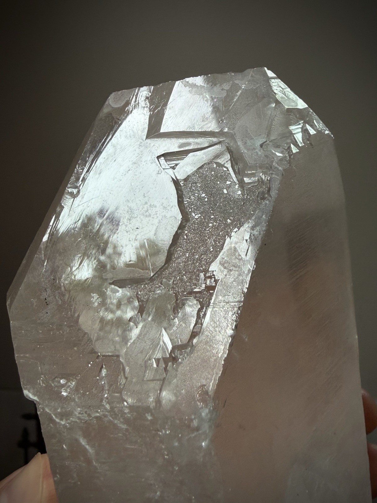 2.8LB Natural Lemurian Quartz Crystal Double Terminated Quartz Record Keeper