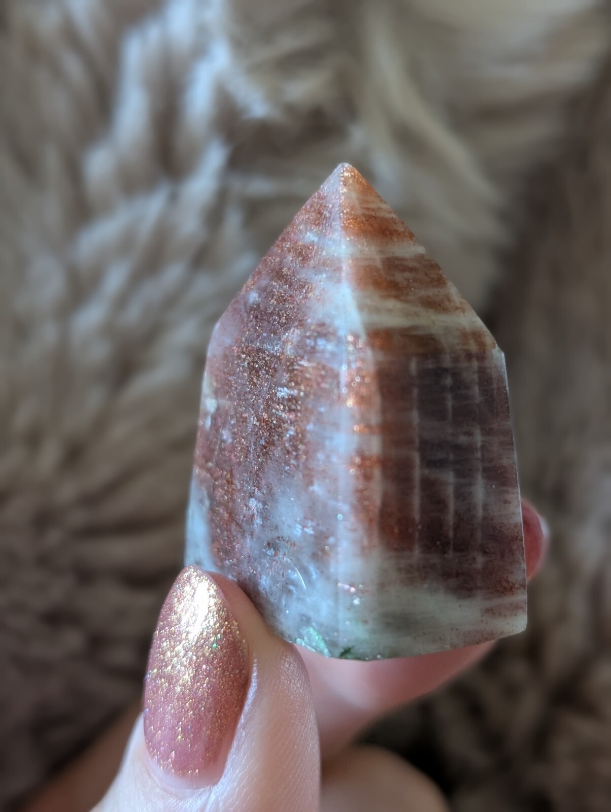 Sunstone Tower Crystal Point Chakra Mineral