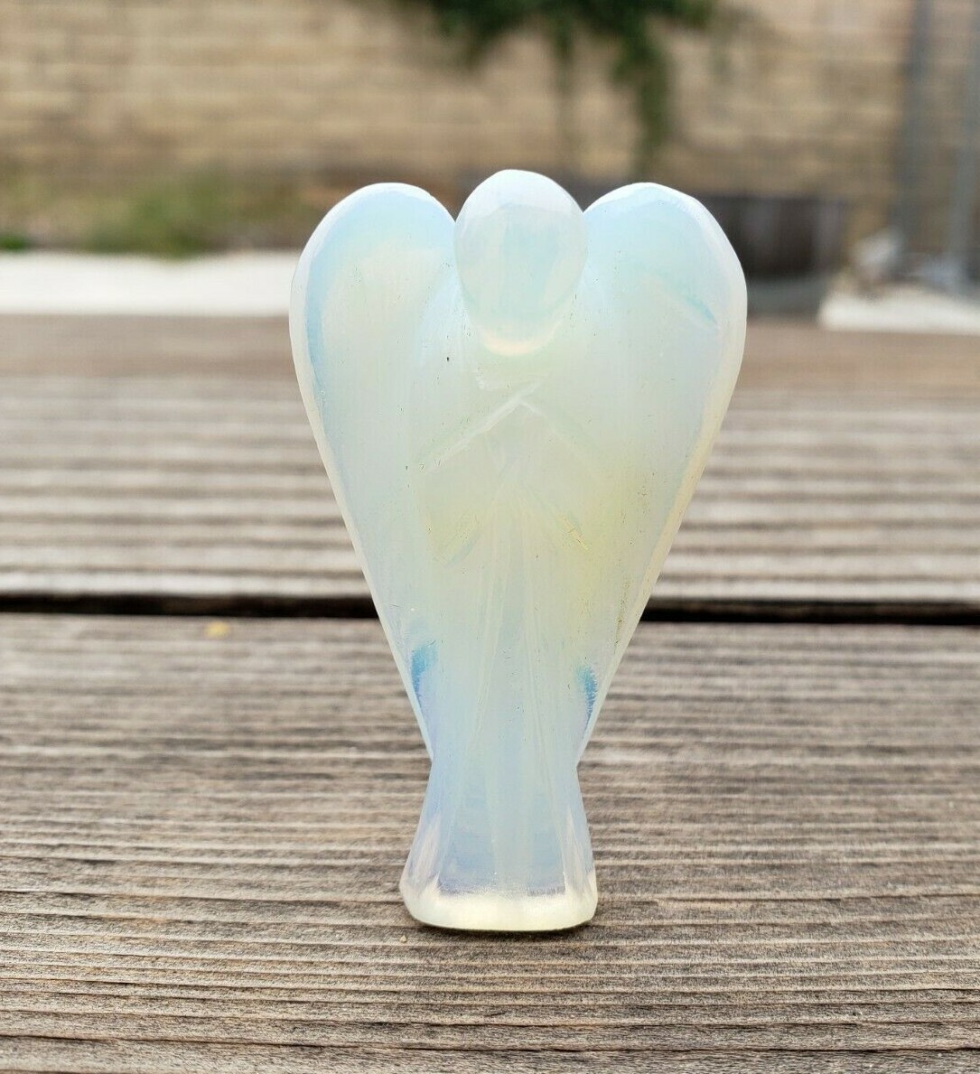 NATURAL 2″ OPALITE STONE HANDCARVED GEMSTONE ANGEL