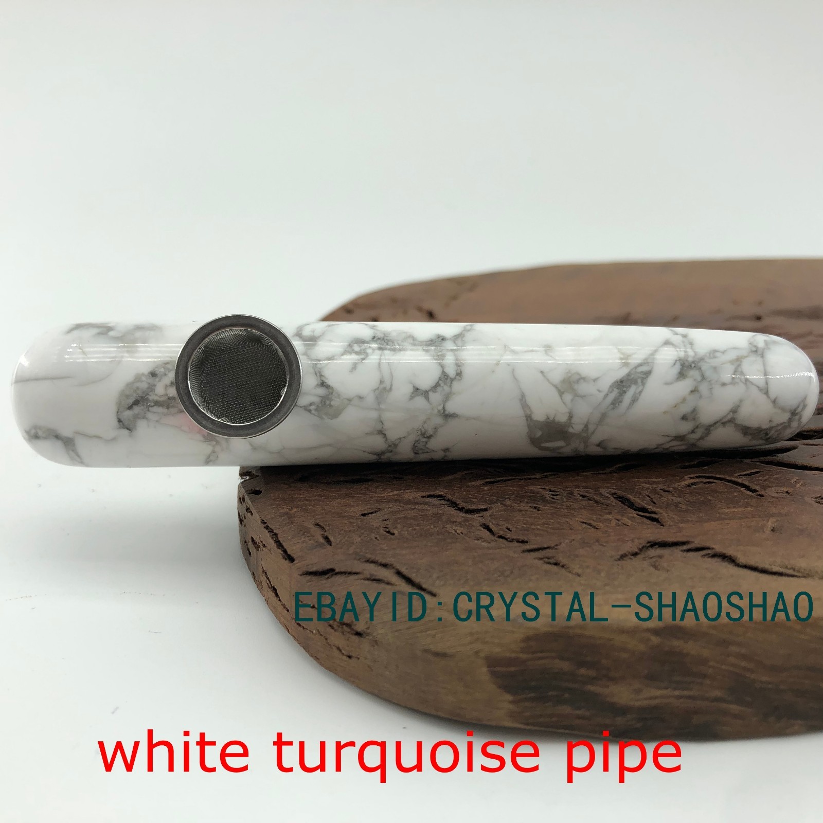 Crystal smoking pipes Carved Natural Point wand crystal Bowl tobacco pipe 1pc