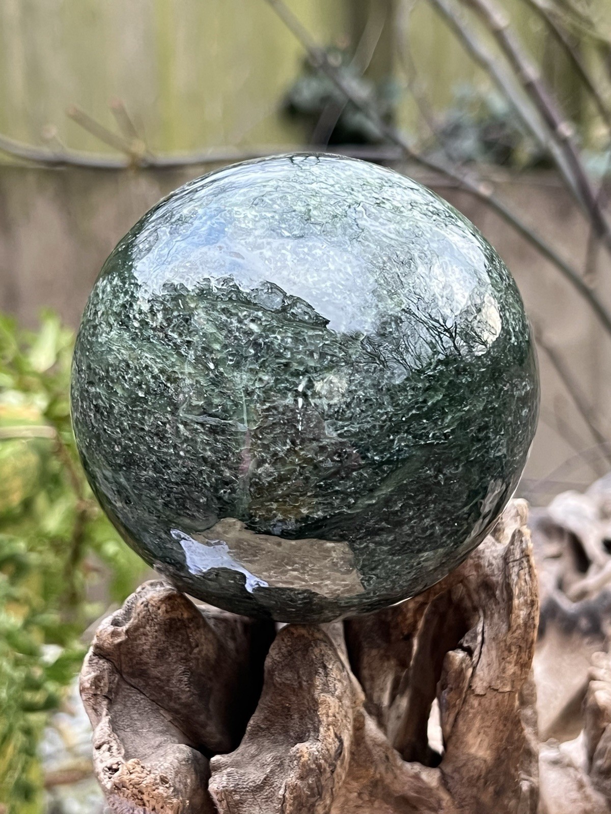 Jade Nephrite Himalayan Large Ball 1054g 87mm 11